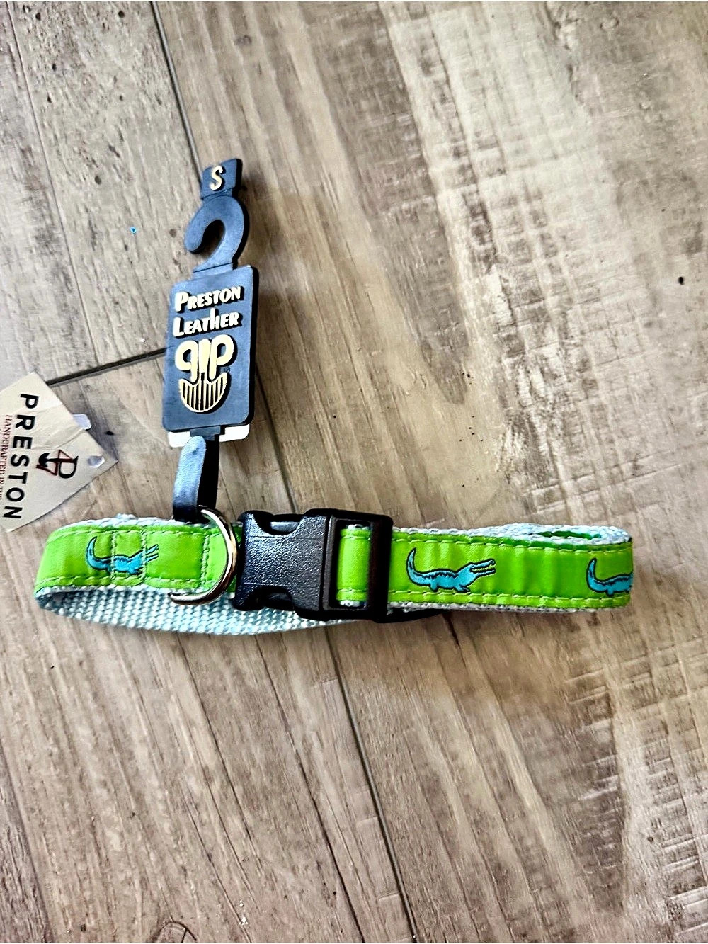 Preston Alligator Dog Collar Sm NWT